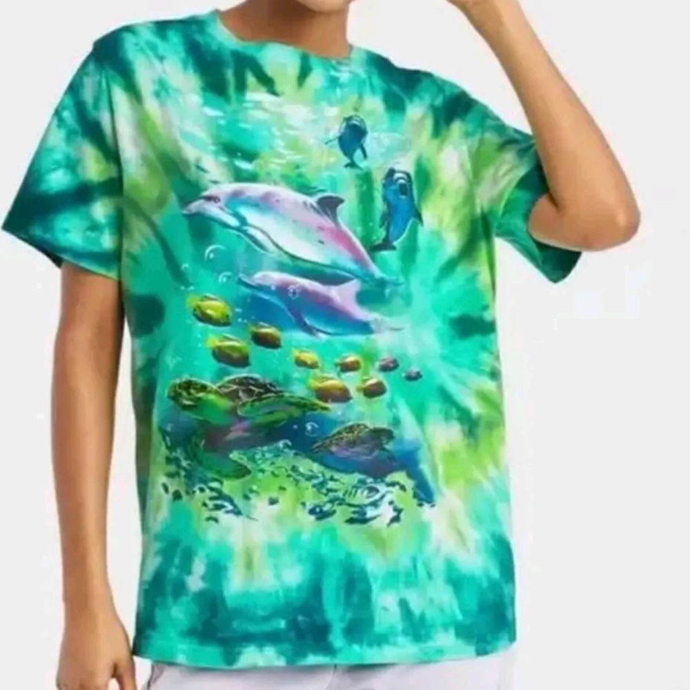 Mighty Fine Dolphin Turtles Tyedye Shirt